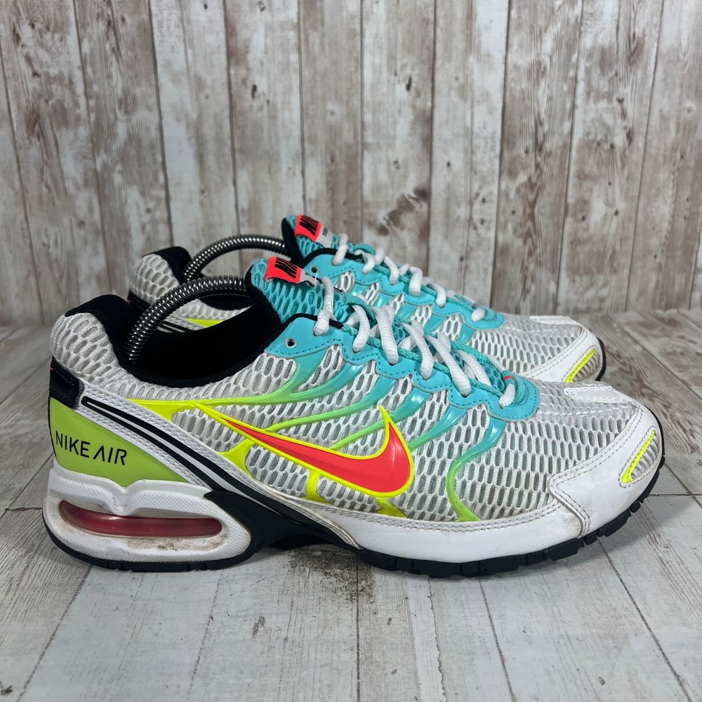 Nike Air Torch 4 Womens 11 White Solar Red Volt Teal Running Shoes CW5607-100